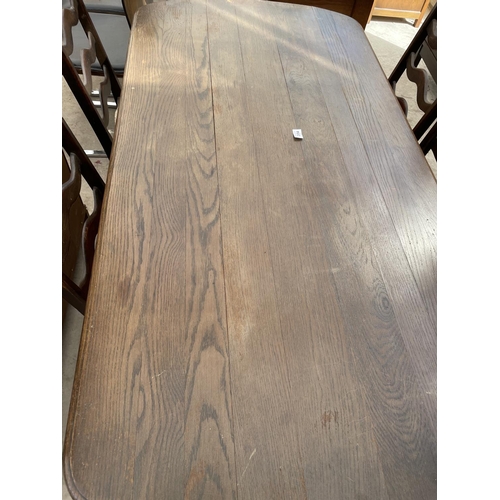 2054 - A REFECTORY STYLE TABLE,60X30