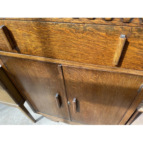 2070 - AN EARLY 20th CENTURY OAK TALLBOY 29.5