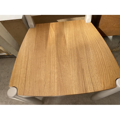 2163 - A MODERN CIRCULAR DROP LEAF DINING TABLE, 35