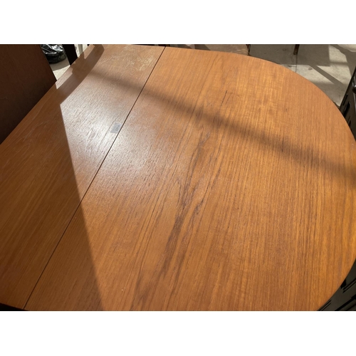 2214 - A RETRO TEAK GATELEG TABLE