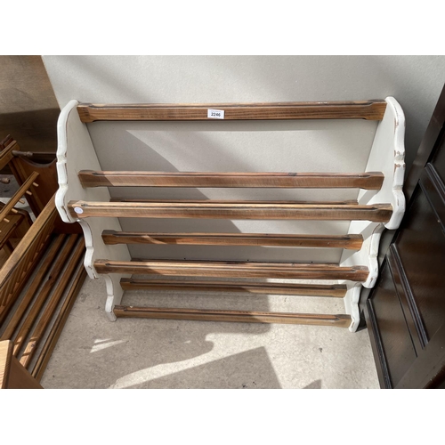 2246 - THREE VARIOUS KITCHEN WALL RACKS