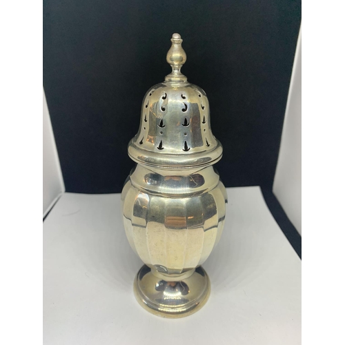 542 - A HALLMARKED BIRMINGHAM 1926 SILVER SUGAR SHAKER GROSS WEIGHT 85g