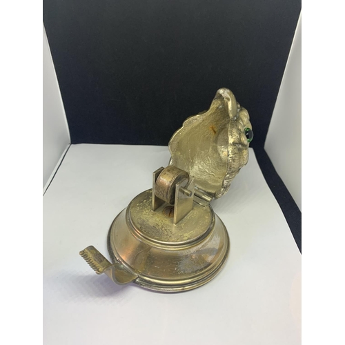 545 - A SILVER PLATED COCKATEIL HEAD TAPE DISPENSER