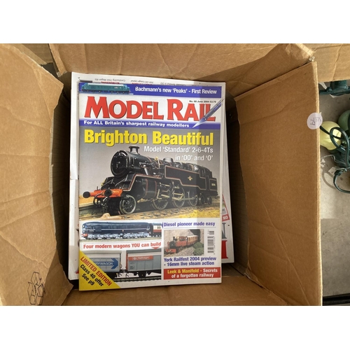 1664 - A LARGE COLLECTION OF MODEL RAILWAY MAGAZINES TO INCLUDE HORNBY ETC