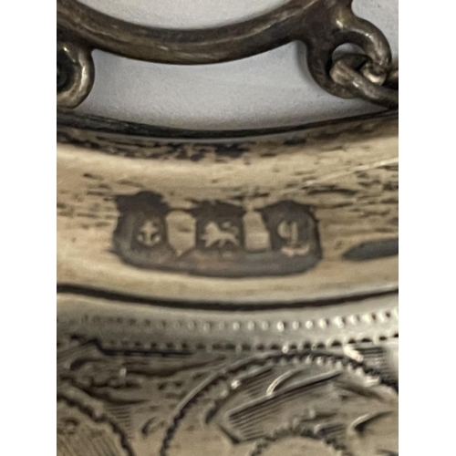 638 - A HALLMARKED BIRMINGHAM SILVER HANDBAG GROSS WEIGHT 83g