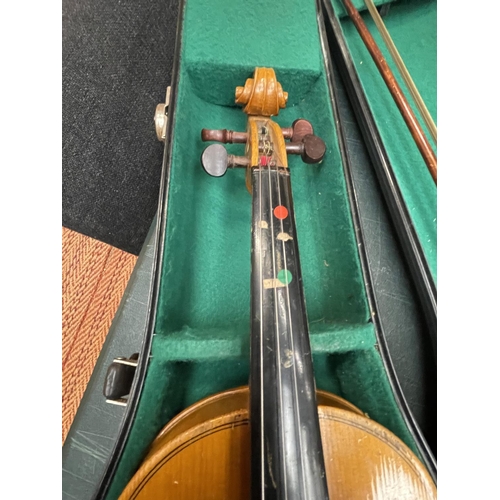 655 - A VIOLIN WITH CASE