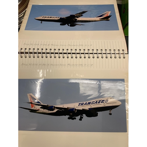 311A - FIVE ALBUMS OF RETRO PROFESSIONAL AIRCRAFT PHOTOGRAPHS BOTH INTERNATIONAL AND UK EXAMPLES