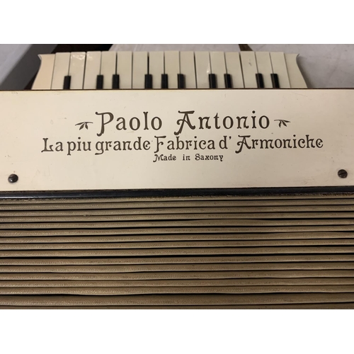 355 - A PAOLO ANTONIO ACCORDIAN MADE IN SAXONY