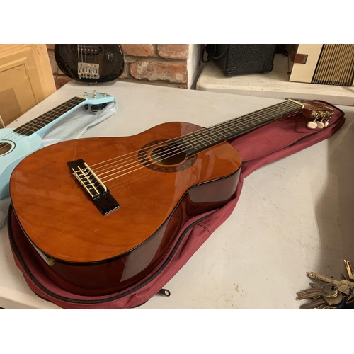 360 - A VALENCIA HALF SIZED ACOUSTIC GUITAR