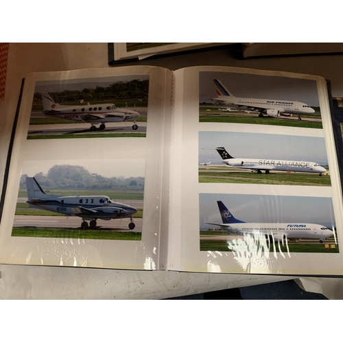 369A - FIVE ALBUMS OF PROFESSIONAL AIRCRAFT PHOTOGRAPHS TO INCLUDE INDEXES