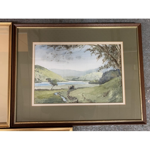 404 - THREE SIGNED SAM CHADWICK GILT FRAMED PRINTS