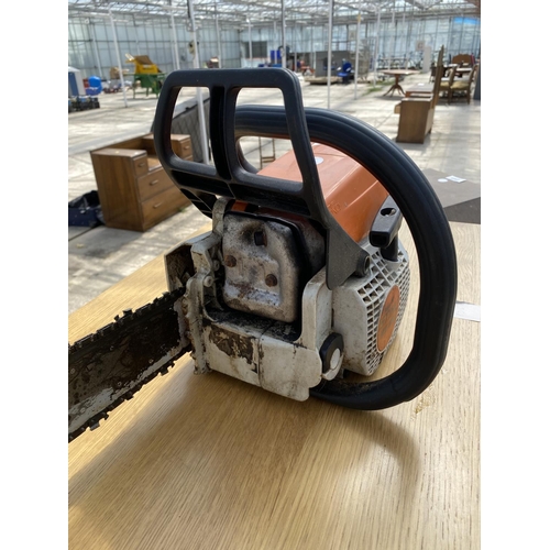 1697 - A STHIL MS230 CHAINSAW BELIEVED WORKING BUT NO WARRANTY