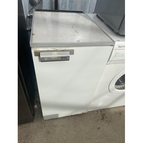 1854 - A WHITE SIERA UNDER COUNTER FRIDGE BELIEVED IN WORKING ORDER BUT NO WARRANTY