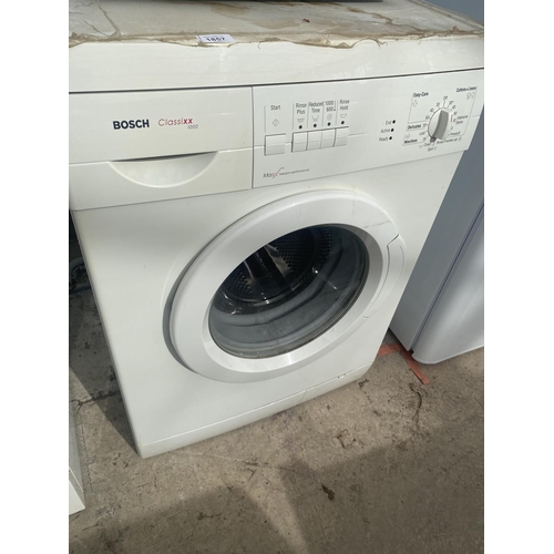 1857 - A BOSCH CLASSIXX 1000 WASHING MACHINE BELIEVED IN WORKING ORDER BUT NO WARRANTY