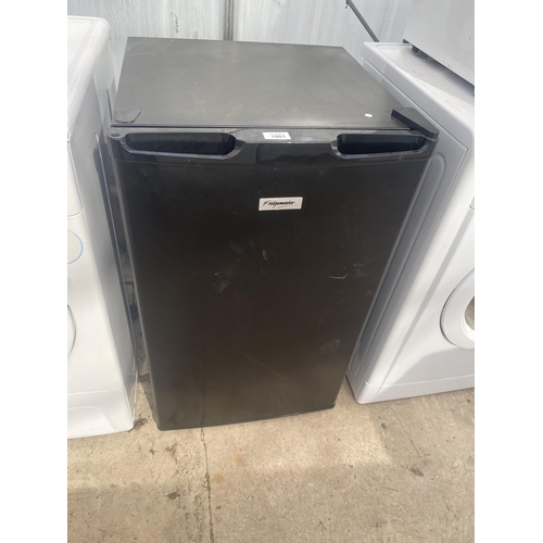 1861 - A BLACK FRIDGEMASTER UNDERCOUNTER FREEZER BELIEVED IN WORKING ORDER BUT NO WARRANTY