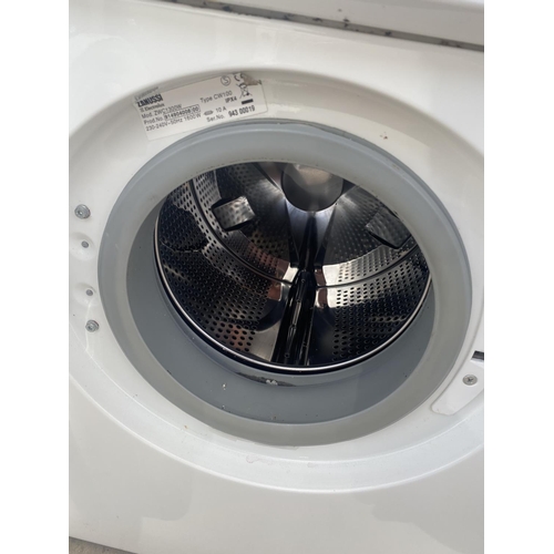 1876 - A WHITE ZANUSSI 3KG COMPACT WASHING MACHINE, PAT TEST, FUNCTION TEST AND SANITIZED BUT NO WARRANTY G... 