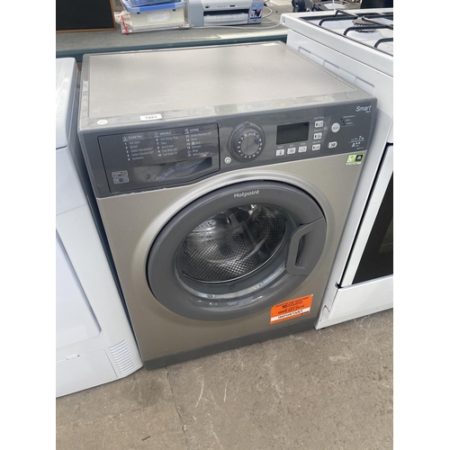 1883 - A GRAPHITE HOTPOINT 7KG A++ WASHING MACHINE, PAT TEST, FUNCTION TEST AND SANITIZED BUT NO WARRANTY G... 