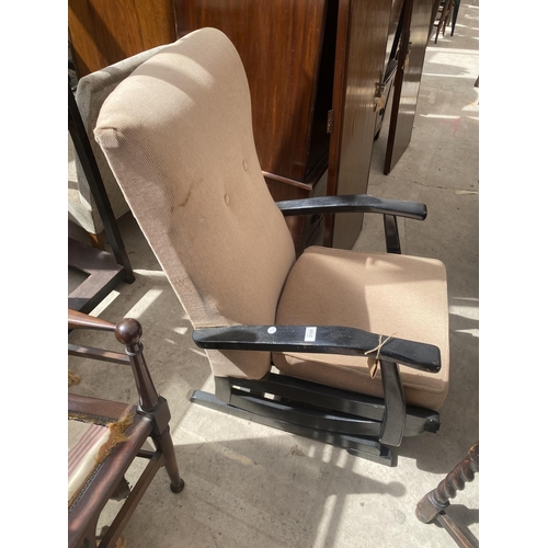 2120 - A PARKER KNOLL STYLE ROCKING CHAIR