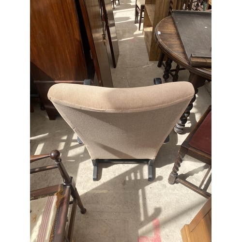 2120 - A PARKER KNOLL STYLE ROCKING CHAIR