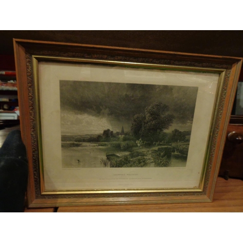 862 - FOUR FRAMED C. COUSEN SCULFT ETCHING PRINTS