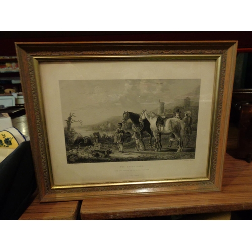 862 - FOUR FRAMED C. COUSEN SCULFT ETCHING PRINTS