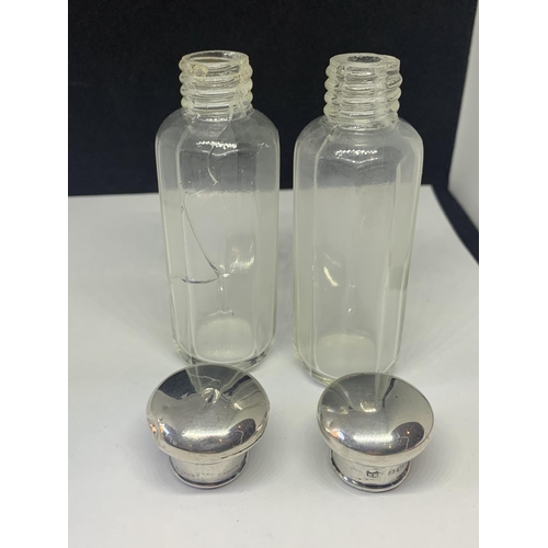 541 - TWO SILVER TOPPED BOTTLES (ONE WITH B0TTLE A/F)