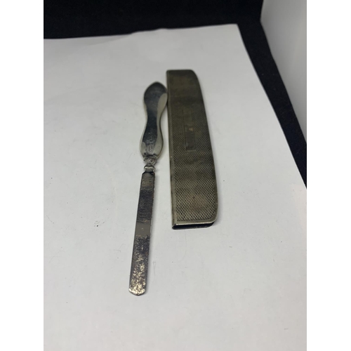 559 - FOUR SILVER ITEMS TO INCLUDE A NAIL CARE AND COMB CASE