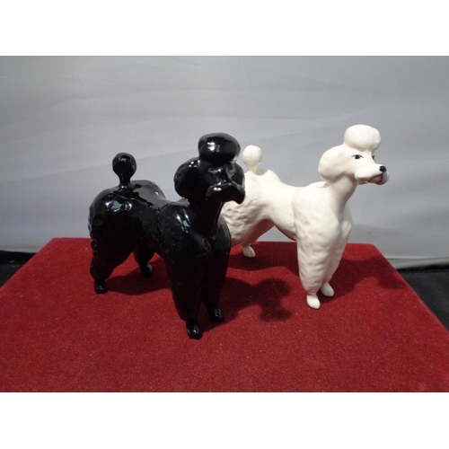 720 - FIVE BESWICK ITEMS TO INCLUDE POODLES, KOALA BEAR, LABRADOR AND A BADGER