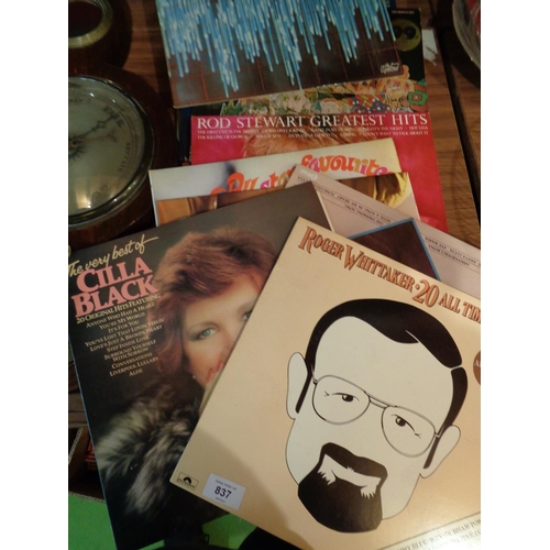 837 - AN ASSORTMENT OF LPs OF VARIOUS GENRES TO INCLUDE 1950s, 1960s, CLASSICAL ETC