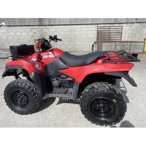 109 - A 2014 SUZUKI KING QUAD, 500 CC WITH POWER STEERING  - SEE VIDEO OF VEHICLE STARTING AND RUNNING AT ... 