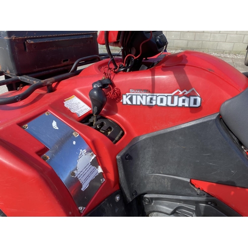 109 - A 2014 SUZUKI KING QUAD, 500 CC WITH POWER STEERING  - SEE VIDEO OF VEHICLE STARTING AND RUNNING AT ... 