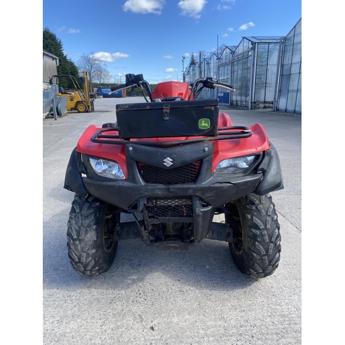 109 - A 2014 SUZUKI KING QUAD, 500 CC WITH POWER STEERING  - SEE VIDEO OF VEHICLE STARTING AND RUNNING AT ... 