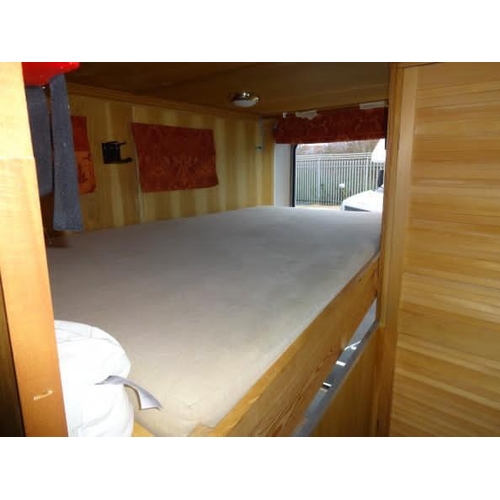 126 - AN EQUINOX TRIPLE AXLE PROFESSIONAL CONVERSION TO A GLAMPING TRAILER WITH SPACE FOR A HARLEY DAVIDSO... 