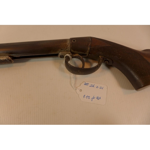 325 - A MILLITA PATENT 177 CALIBRE AIR RIFLE WITH 45CM BARREL. SERIAL NUMBER 5594