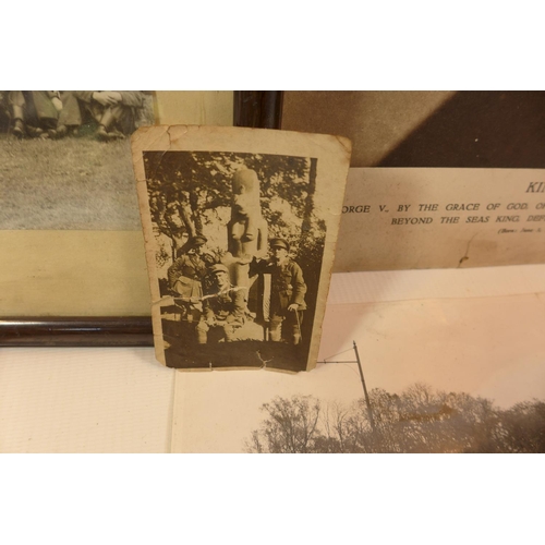 354 - A WORLD WAR 1 LETTER DATED 1915 CONCERNING TROOP CANTEENS AT ROUEN, PHOTOS OF THE HOME GUARD WARRING... 