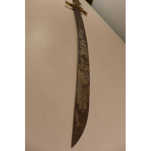 356 - AN EARLY 19TH CENTURY FRENCH OLD GUARD PIONEERS SWORD, 59CM BLADE