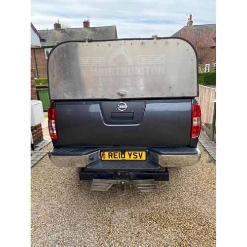 115 - A 2010 NISSAN NAVARA ACENTA, DOUBLE CAB PICKUP 188BHP 4X4, GREY, 88K MILES 3.5 TON TOWING, MOT UNTIL... 