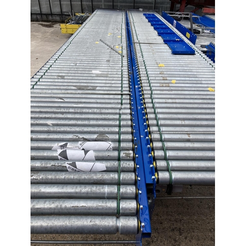 207 - TWO ROLLING CONVEYORS TOTAL OF 40' NO VAT