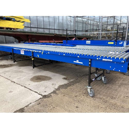 207 - TWO ROLLING CONVEYORS TOTAL OF 40' NO VAT