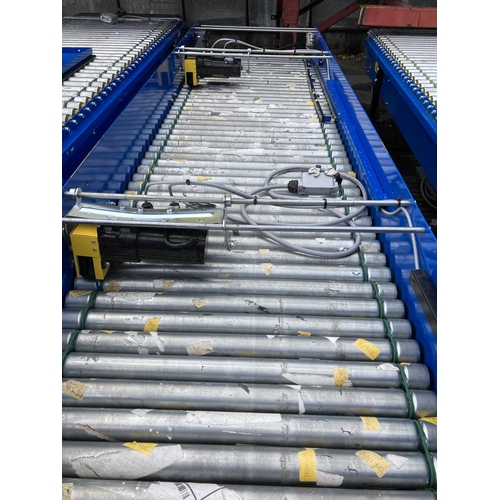 208 - THREE ROLLING CONVEYORS TOTAL OF 30' NO VAT