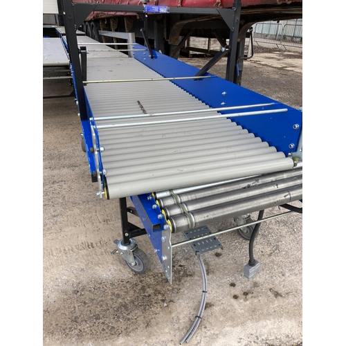 213 - TWO ROLLING CONVEYORS TOTAL OF 20'  NO VAT