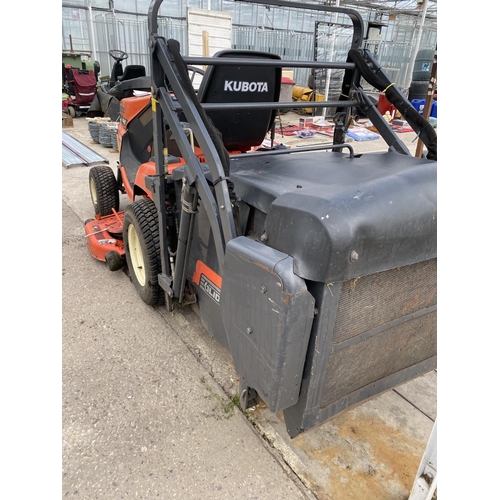 217 - KUBOTA G21 DIESEL RIDE ON MOWER WITH POWER STEERING