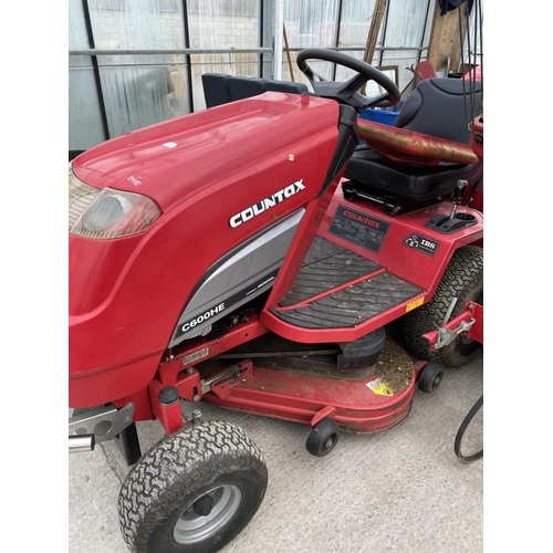 225 - COUNTAX 600 HE RIDE ON MOWER WITH CHIPPING ATTATCHMENT  NO VAT