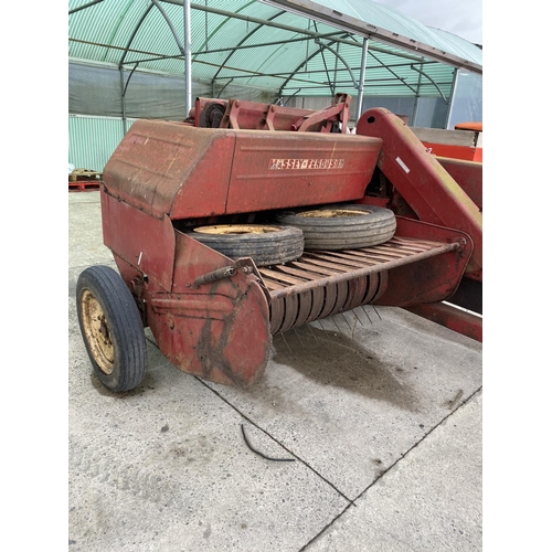 229 - MASSEY FERGUSON 20-8 BALER  LAST USED ABOUT 6 YEARS AGO. 2 SPARE WHEELS & TYRES, ALWAYS STORED UNDER... 