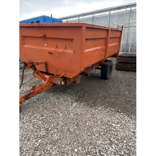 235 - ORANGE 8T SINGLE AXLE TRAILER  + VAT