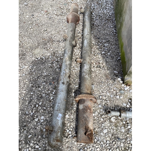 250 - PAIR OF GATE POSTS + VAT