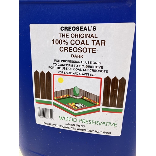 291 - A 20L CREOSEAL'S ORIGINAL COAL TAR CREOSOTE (DARK) +VAT