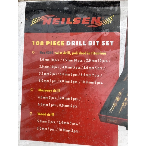 294 - A NEILSEN 108 PIECE DRILL BIT SET +VAT