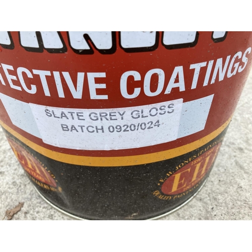 305 - A 20L DRUM STANLEY PROTECTIVE GREY GLOSS PAINT +VAT