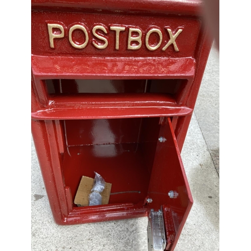 308 - A REPRODUCTION RED POST BOX +VAT